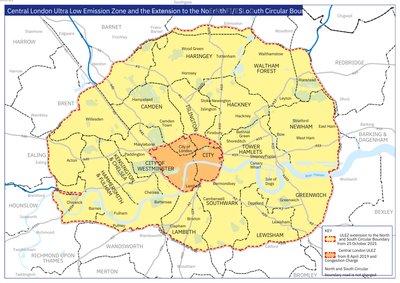 The London Ultra Low Emission Zone is expanding on October 25th